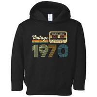 vintage cassette 1970 Retro Birthday 53rd Dad Birthday Gift Grandpa Birthday Toddler Hoodie