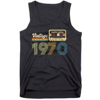 vintage cassette 1970 Retro Birthday 53rd Dad Birthday Gift Grandpa Birthday Tank Top