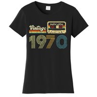 vintage cassette 1970 Retro Birthday 53rd Dad Birthday Gift Grandpa Birthday Women's T-Shirt