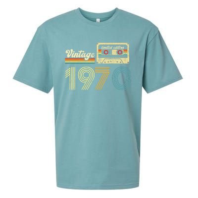 vintage cassette 1970 Retro Birthday 53rd Dad Birthday Gift Grandpa Birthday Sueded Cloud Jersey T-Shirt