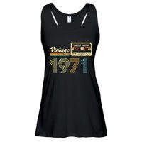 vintage cassette 1971 Retro Birthday 52nd Dad Birthday Gift Grandpa Birthday Ladies Essential Flowy Tank