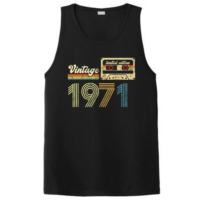 vintage cassette 1971 Retro Birthday 52nd Dad Birthday Gift Grandpa Birthday PosiCharge Competitor Tank