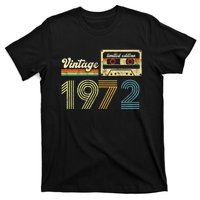 vintage cassette 1972 Retro Birthday 51st Dad Birthday Gift Grandpa Birthday T-Shirt