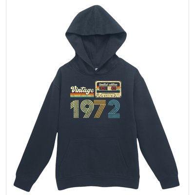 vintage cassette 1972 Retro Birthday 51st Dad Birthday Gift Grandpa Birthday Urban Pullover Hoodie