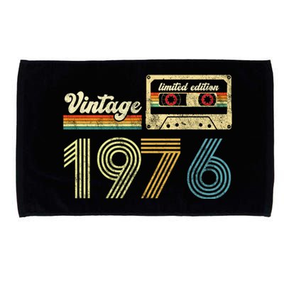 vintage cassette 1976 Retro Birthday 47th Dad Birthday Gift Grandpa Birthday Microfiber Hand Towel