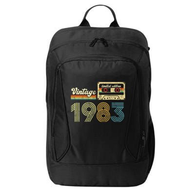 vintage cassette 1983 Retro Birthday 40th Dad Birthday Gift Grandpa Birthday City Backpack