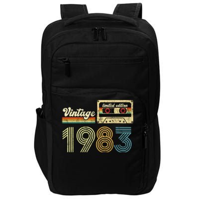 vintage cassette 1983 Retro Birthday 40th Dad Birthday Gift Grandpa Birthday Impact Tech Backpack