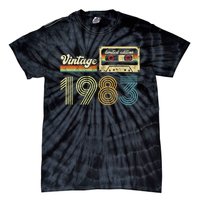 vintage cassette 1983 Retro Birthday 40th Dad Birthday Gift Grandpa Birthday Tie-Dye T-Shirt