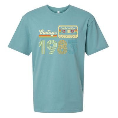 vintage cassette 1983 Retro Birthday 40th Dad Birthday Gift Grandpa Birthday Sueded Cloud Jersey T-Shirt