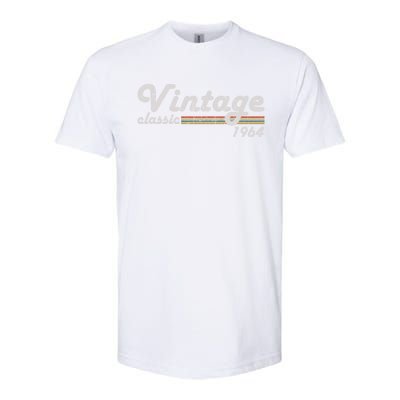 Vintage Classic 1964 Retro Year 60th Birthday Celebrations Cool Gift Softstyle CVC T-Shirt