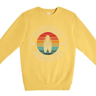 Vintage Cicada 2024 They Are Back Summer 2024 Premium Crewneck Sweatshirt