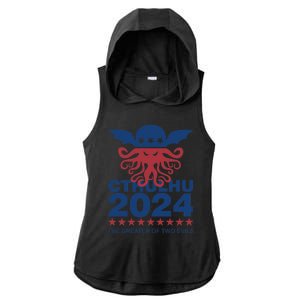 Vote Cthulhu 2024 Ladies PosiCharge Tri-Blend Wicking Draft Hoodie Tank