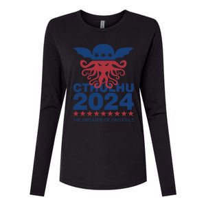 Vote Cthulhu 2024 Womens Cotton Relaxed Long Sleeve T-Shirt