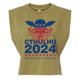 Vote Cthulhu 2024 Garment-Dyed Women's Muscle Tee