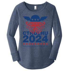 Vote Cthulhu 2024 Women's Perfect Tri Tunic Long Sleeve Shirt