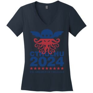 Vote Cthulhu 2024 Women's V-Neck T-Shirt