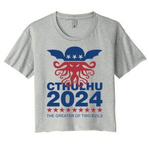 Vote Cthulhu 2024 Women's Crop Top Tee