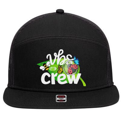 Vbs Crew 2025 Magnified Smallest Insects 7 Panel Mesh Trucker Snapback Hat