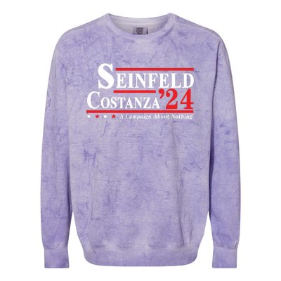 Vintage Costanzaes 2024 Election 90s Campaign Gift Ideas Colorblast Crewneck Sweatshirt