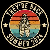Vintage Cicada 2024 They Are Back Summer 2024 Backpack
