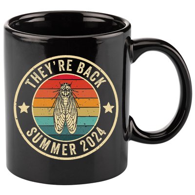 Vintage Cicada 2024 They Are Back Summer 2024 11oz C Handle Ceramic Mug