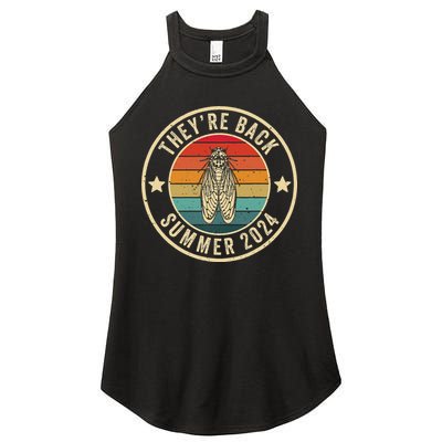 Vintage Cicada 2024 They Are Back Summer 2024 Women's Perfect Tri Rocker Tank