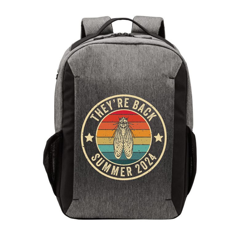 Vintage Cicada 2024 They Are Back Summer 2024 Vector Backpack