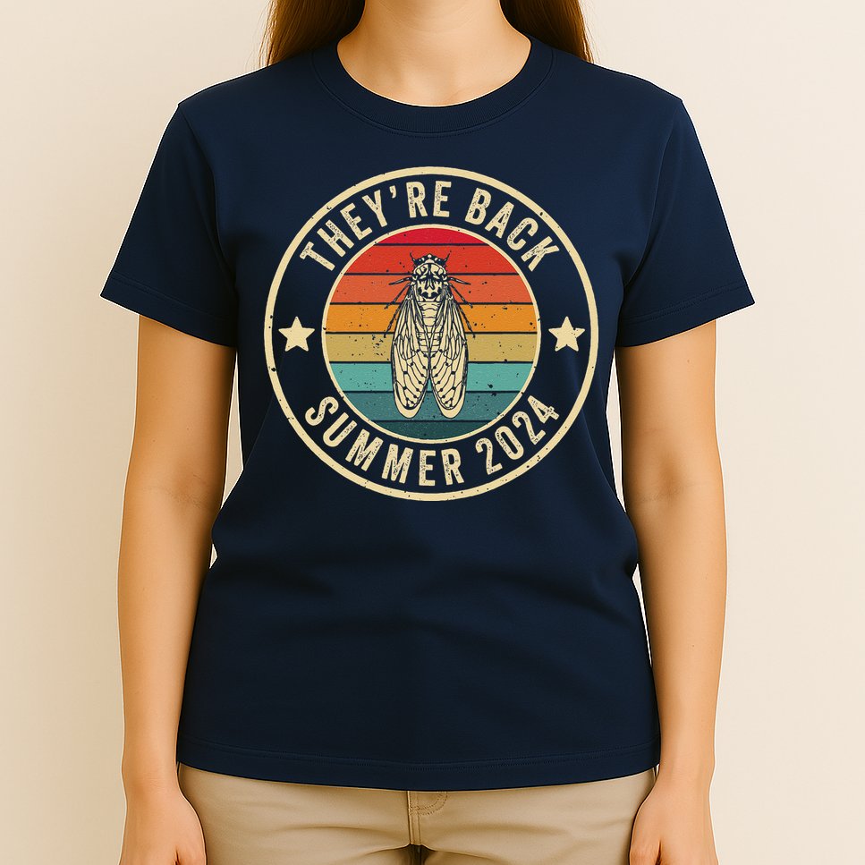 Vintage Cicada 2024 They Are Back Summer 2024 T-Shirt