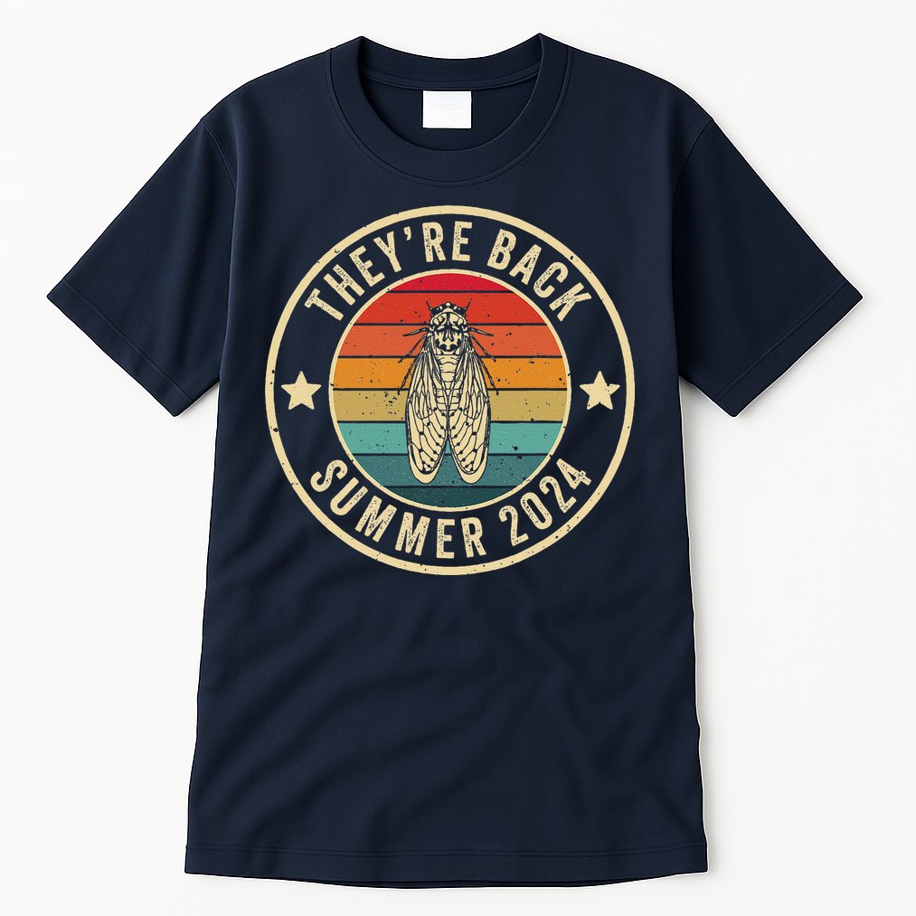 Vintage Cicada 2024 They Are Back Summer 2024 Tall T-Shirt