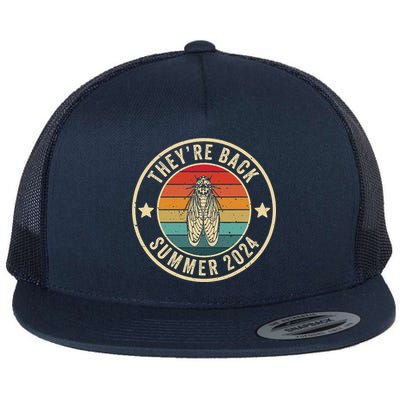 Vintage Cicada 2024 They Are Back Summer 2024 Flat Bill Trucker Hat