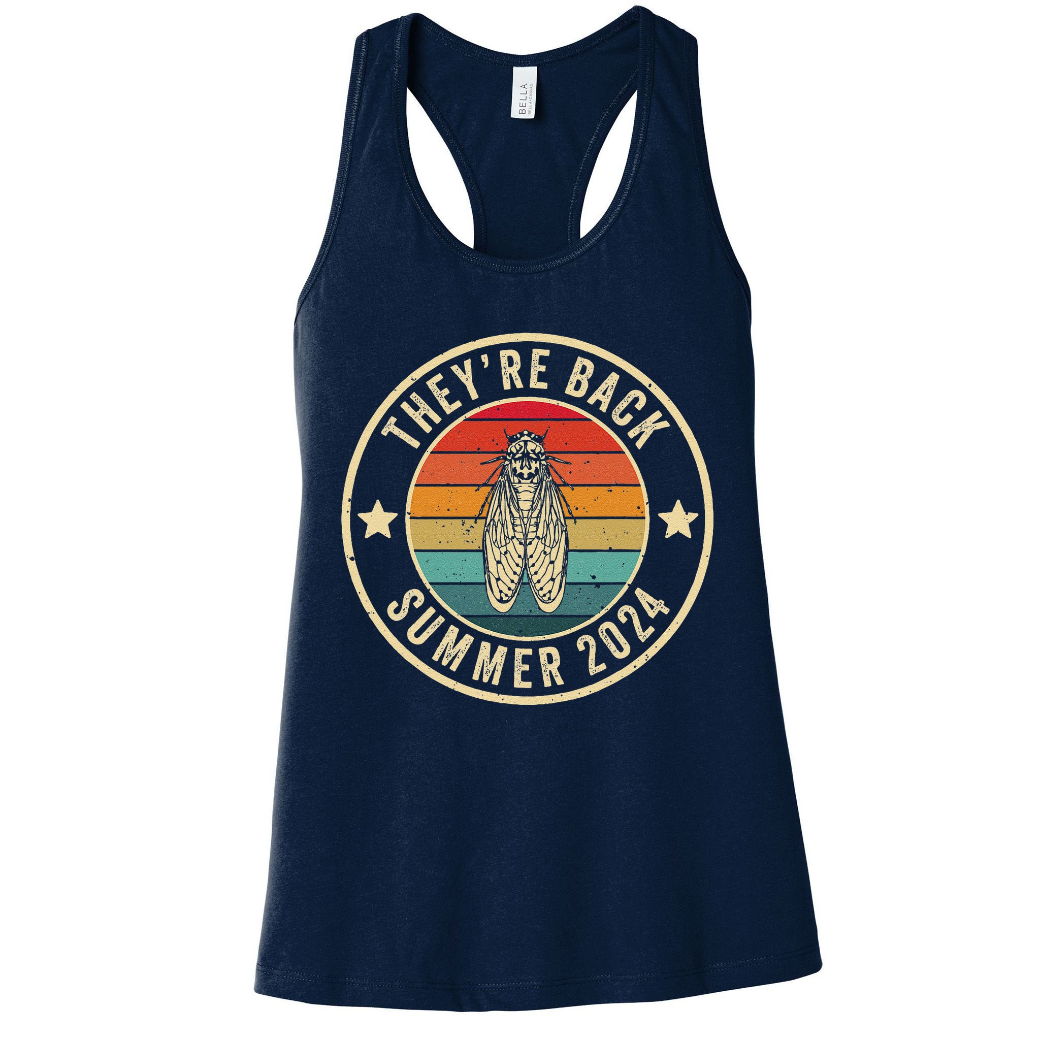 Vintage Cicada 2024 They Are Back Summer 2024 Womens Tank Top