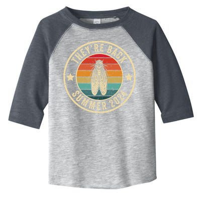 Vintage Cicada 2024 They Are Back Summer 2024 Toddler Fine Jersey T-Shirt