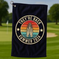 Vintage Cicada 2024 They Are Back Summer 2024 Golf Towel
