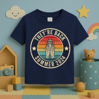 Vintage Cicada 2024 They Are Back Summer 2024 Toddler T-Shirt