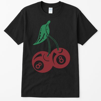 Vintage Cherry 8 Ball 90s Graphic Tall T-Shirt