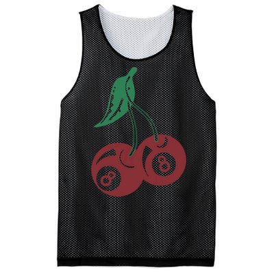 Vintage Cherry 8 Ball 90s Graphic Mesh Reversible Basketball Jersey Tank