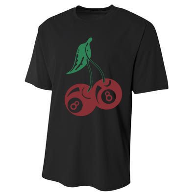 Vintage Cherry 8 Ball 90s Graphic Performance Sprint T-Shirt