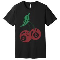 Vintage Cherry 8 Ball 90s Graphic Premium T-Shirt