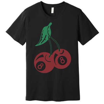 Vintage Cherry 8 Ball 90s Graphic Premium T-Shirt