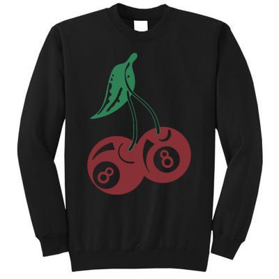 Vintage Cherry 8 Ball 90s Graphic Tall Sweatshirt