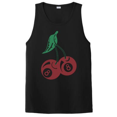 Vintage Cherry 8 Ball 90s Graphic PosiCharge Competitor Tank