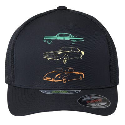 Vintage Cars 80s & 90s Retro Flexfit Unipanel Trucker Cap