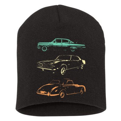 Vintage Cars 80s & 90s Retro Short Acrylic Beanie