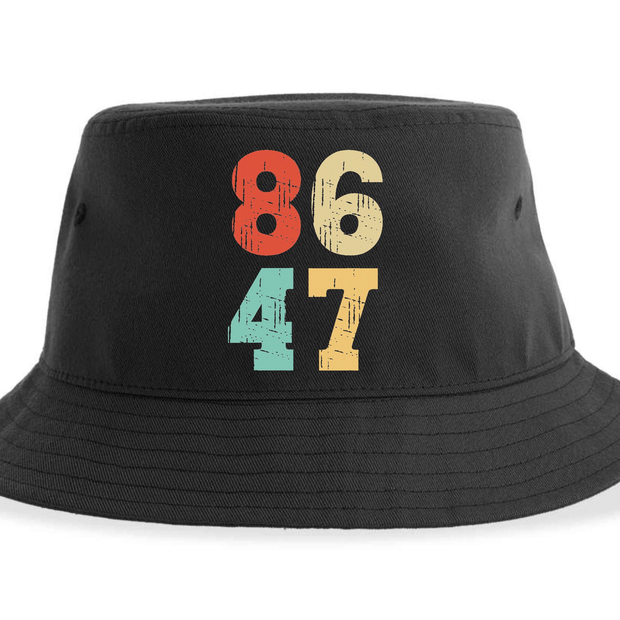 Vintage Classic 86 47 Anti Trump Sustainable Bucket Hat