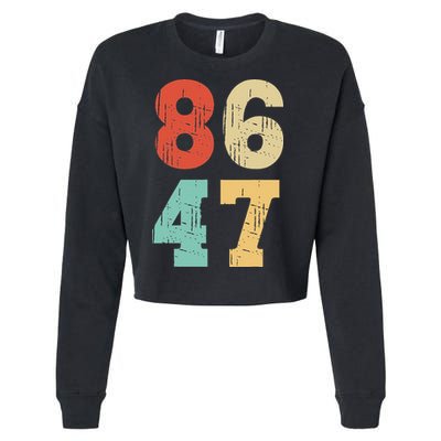 Vintage Classic 86 47 Anti Trump Cropped Pullover Crew