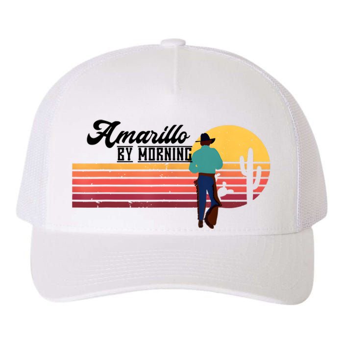 Vintage Cowboy Amarillo By Morning Cactus Western Country Yupoong Adult 5-Panel Trucker Hat