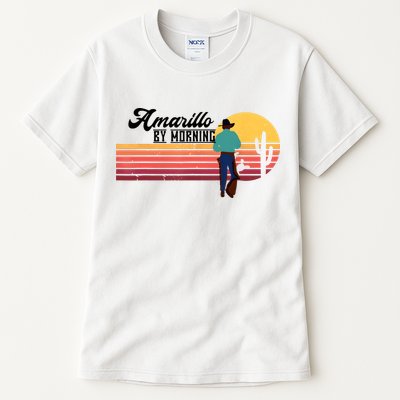 Vintage Cowboy Amarillo By Morning Cactus Western Country Tall T-Shirt