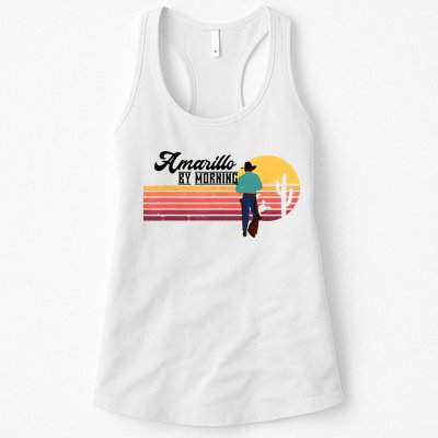 Vintage Cowboy Amarillo By Morning Cactus Western Country Womens Tank Top