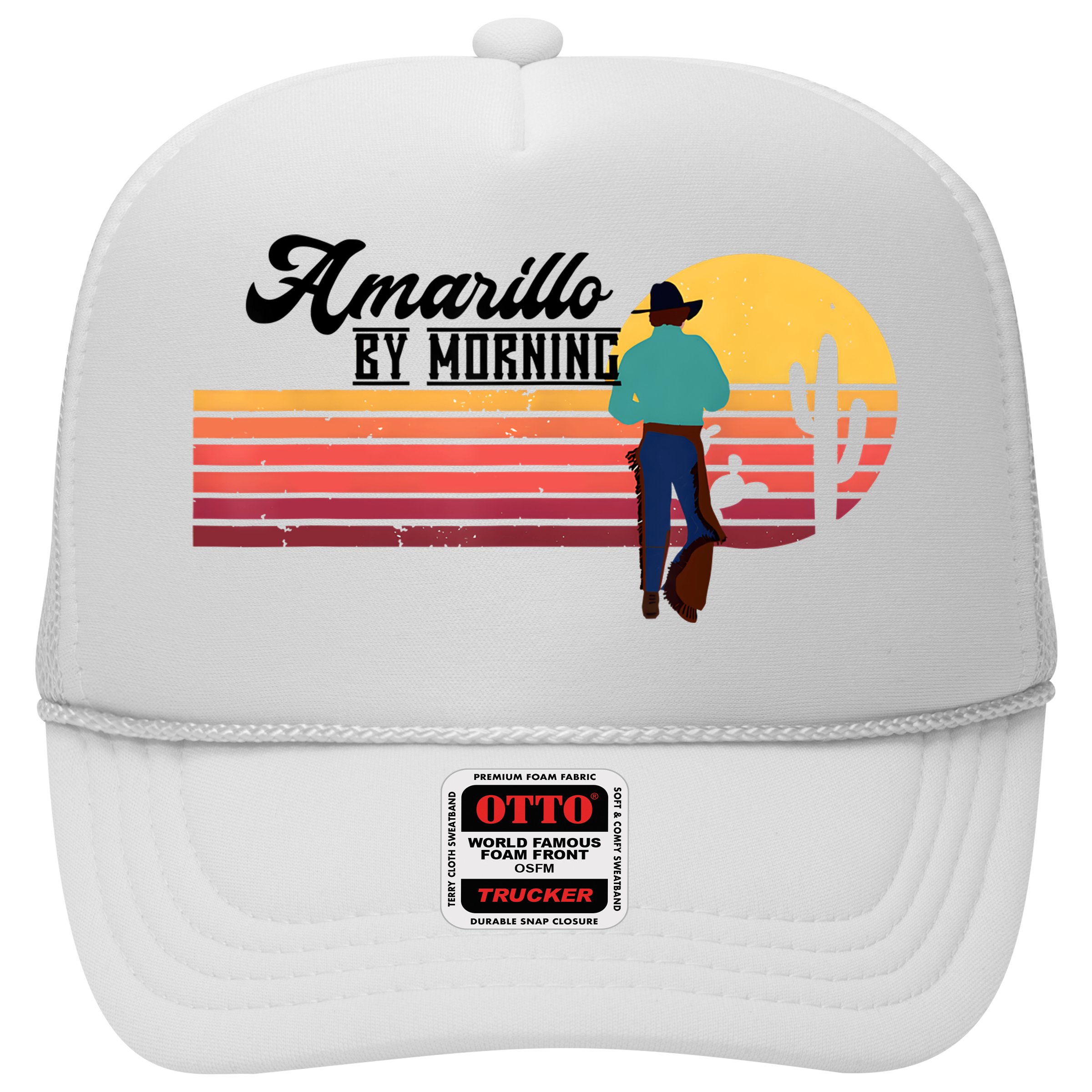 Vintage Cowboy Amarillo By Morning Cactus Western Country Hat