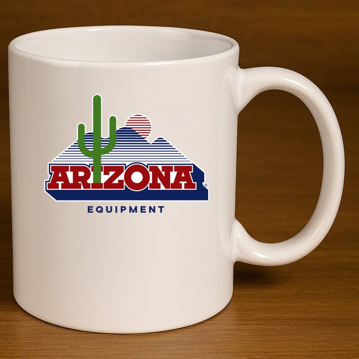 Vault Cactus Arizona Equipment 11oz C Handle Ceramic Mug